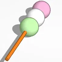 Giá đỡ cây sanshoku dango dễ thương