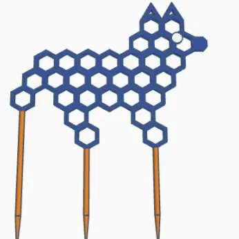 Giá đỡ cây hình chó Corgi dễ thương