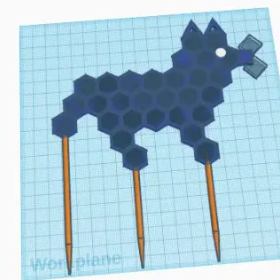 Giá đỡ cây hình chó Corgi dễ thương