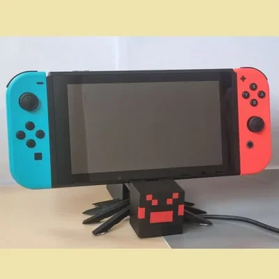 Giá đỡ hình nhện cho Nintendo Switch trong Minecraft