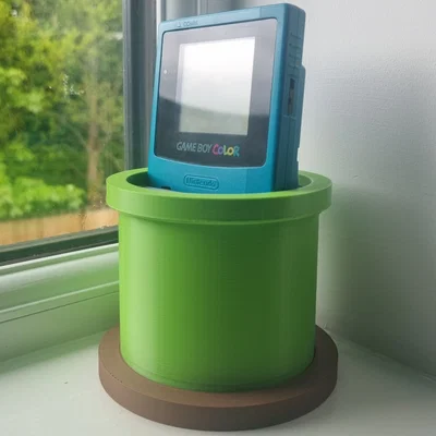 Giá đỡ ống dẫn Mario màu xanh cho Gameboy Color