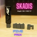 Giá đỡ USB-C đơn cho bảng treo Skadis của Ikea - Thumbnail 2