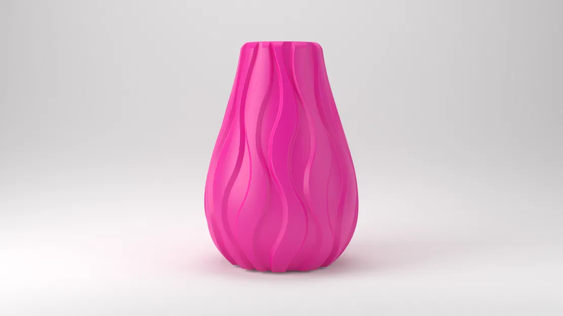 Bình hoa sóng dọc trang trí nội thất hiện đại - Image 1