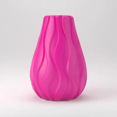 Bình hoa sóng dọc trang trí nội thất hiện đại