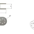 Giá đỡ cốc với ốc giữ M30 cho bàn làm việc Ikea - Thumbnail 1