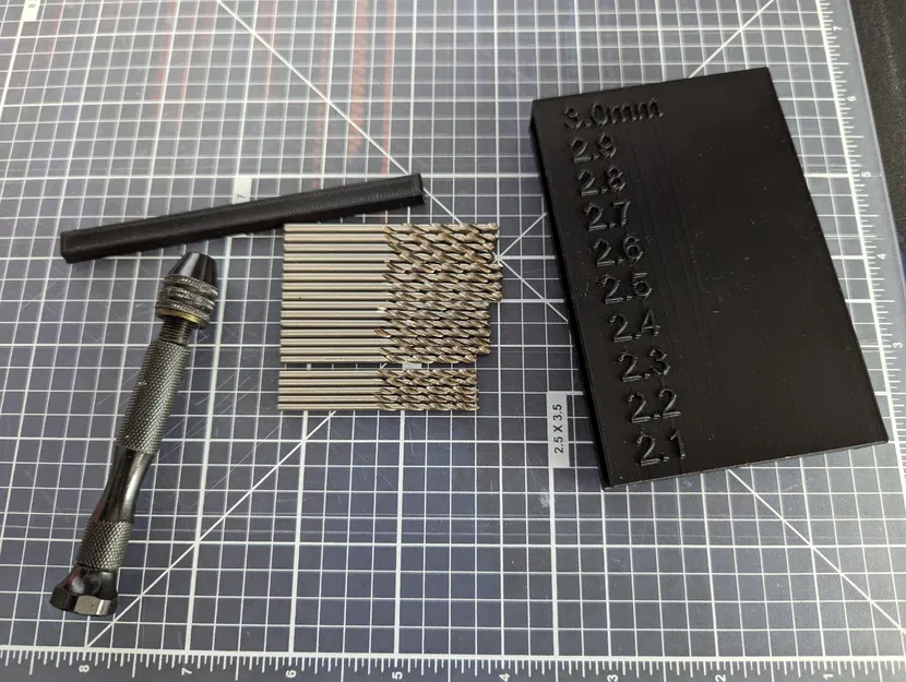 Bộ tổ chức mũi khoan tay theo bước 0.1mm - Image 1