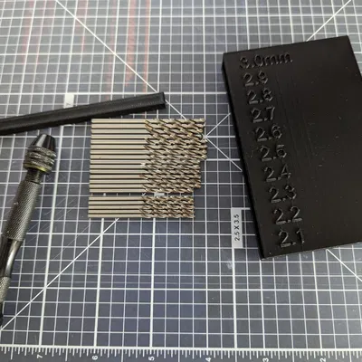 Bộ tổ chức mũi khoan tay theo bước 0.1mm