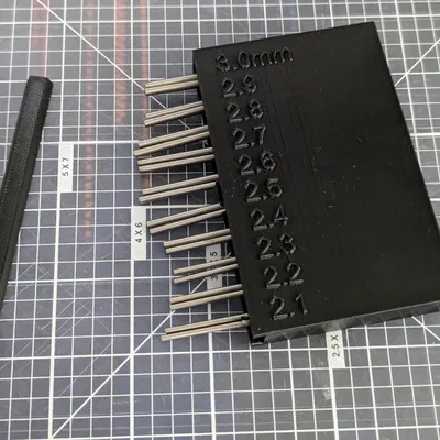 Bộ tổ chức mũi khoan tay theo bước 0.1mm