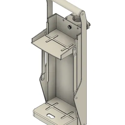 Giá đỡ cho máy nghiền lon trên kệ dây 1 inch
