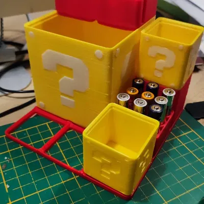 Khối câu hỏi Mario cho bộ sưu tập Gridfinity