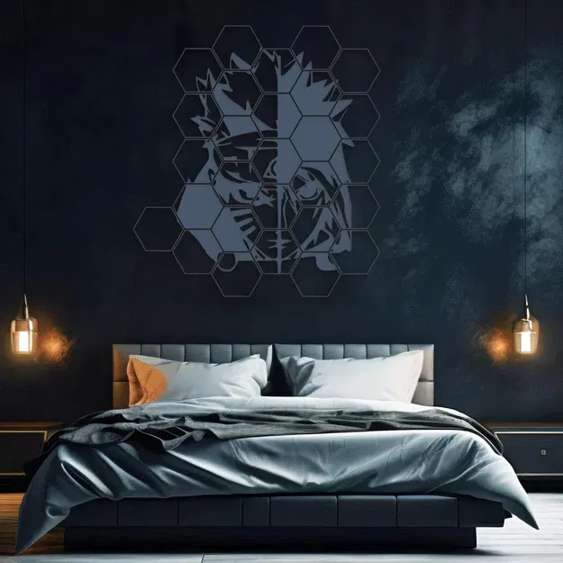 Nghệ thuật tường Naruto phong cách anime - Image 1