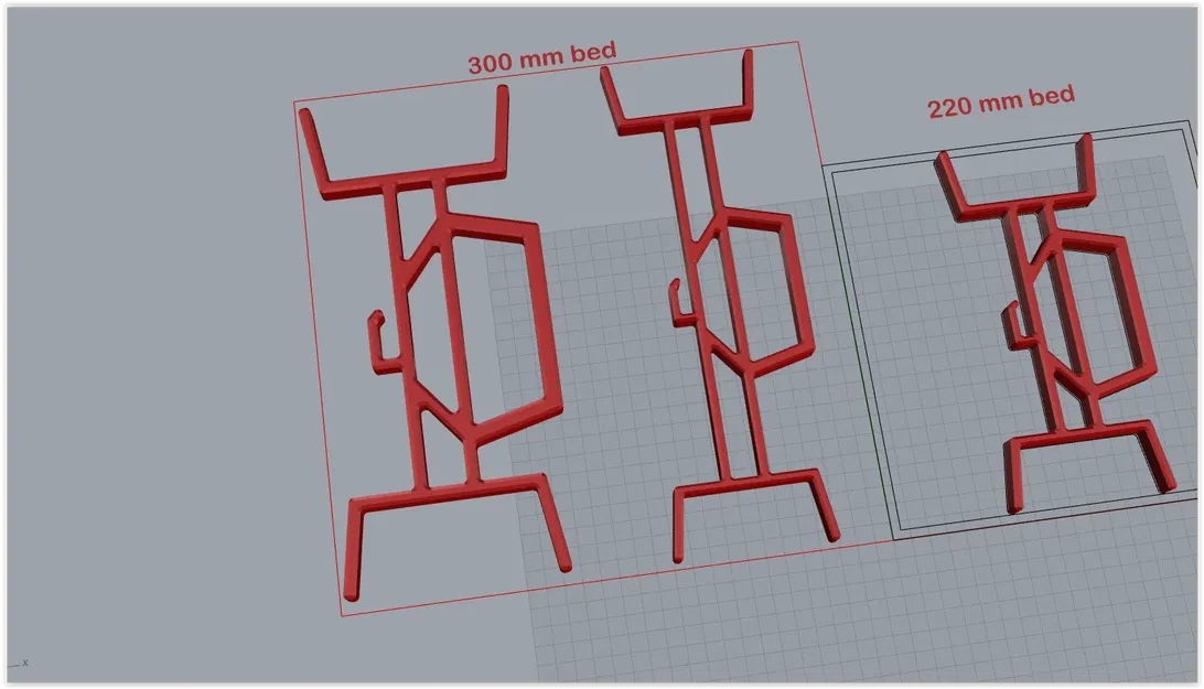 Giá đỡ dây cáp 3 phiên bản cho giường 220 hoặc 300mm - Image 2