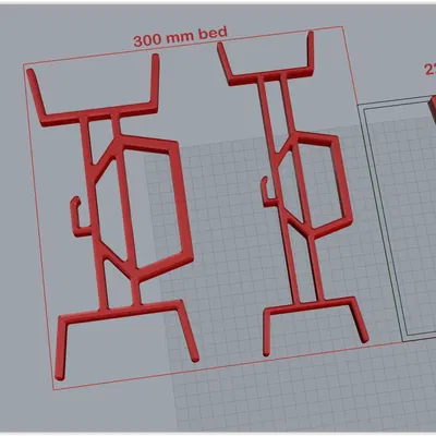 Giá đỡ dây cáp 3 phiên bản cho giường 220 hoặc 300mm