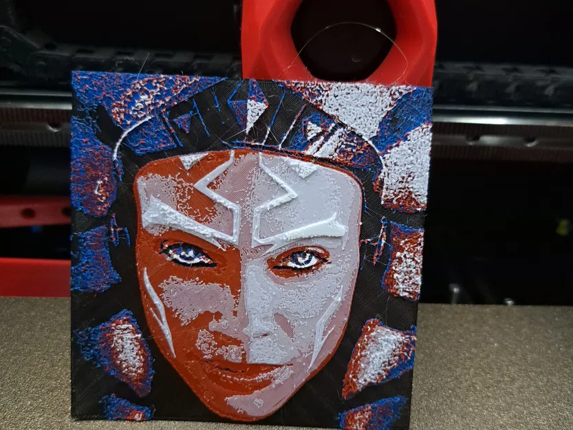 Ahsoka trong phong cách vẽ filament 3D sắc màu - Image 1