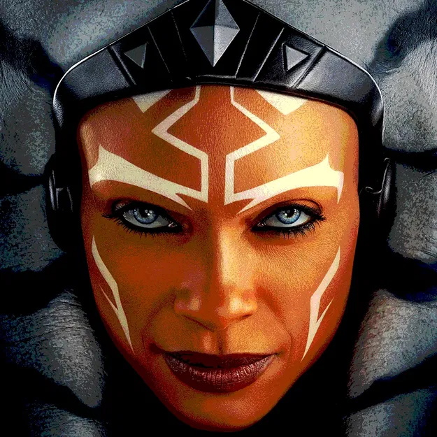 Ahsoka trong phong cách vẽ filament 3D sắc màu - Image 2