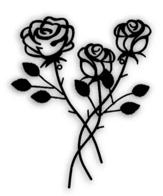 Decal tường hoa hồng - Image 1