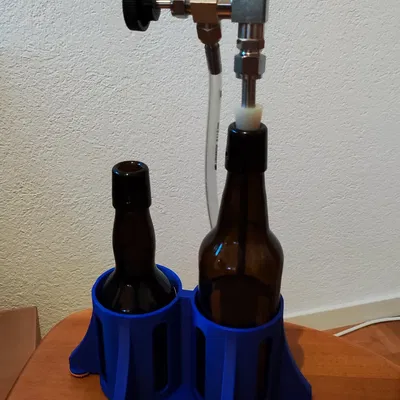 Giá đỡ chai bia cho quá trình đóng chai tại nhà