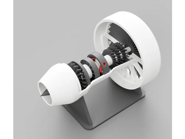 Động cơ phản lực Turbofan hoạt động bằng không khí nén - Image 6