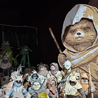 Gấu bông không gian Ewok Eewatcha trong Star Wars