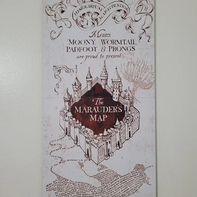 Tranh tường bản đồ Marauder từ Harry Potter
