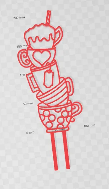 Giá đỡ chậu cây hình chồng cốc trà và cà phê - Image 1