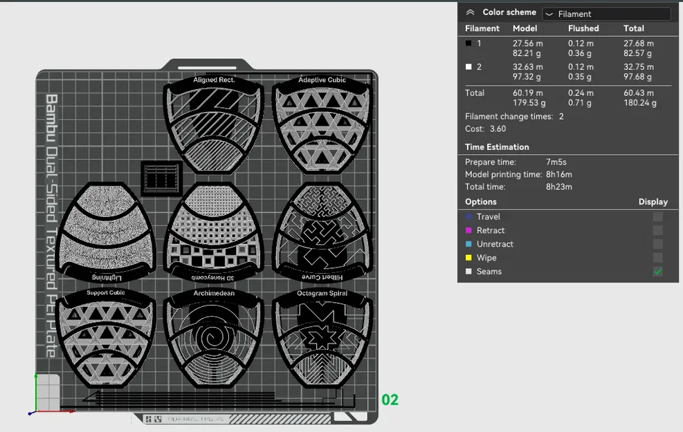 Mẫu họa tiết lấp đầy Bambu Labs cho máy in 3D - Image 2