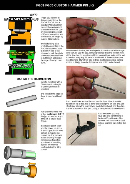 JIG chế tạo chốt búa tùy chỉnh cho FGC-9 và FGC-6 - Image 2