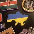 Nam châm tủ lạnh hình cờ Ukraine 2 mảnh - Thumbnail 3