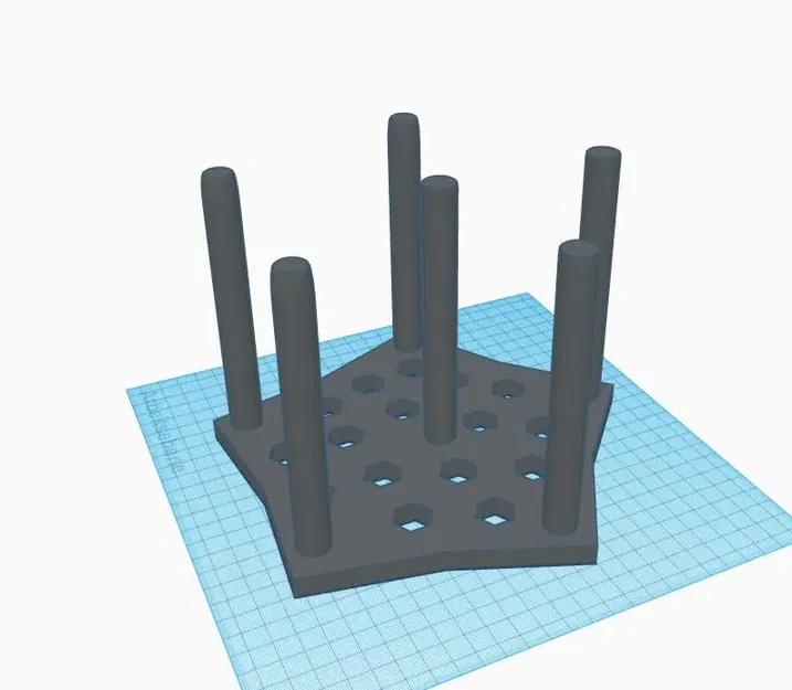 Giá đỡ nhỏ cho chai hoặc ly với thiết kế 6 mặt - Image 1