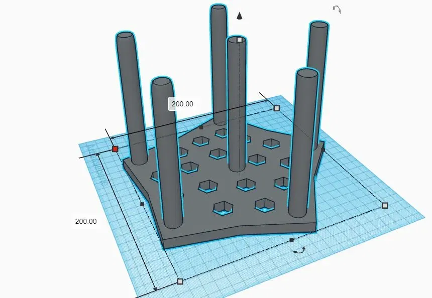 Giá đỡ nhỏ cho chai hoặc ly với thiết kế 6 mặt - Image 2