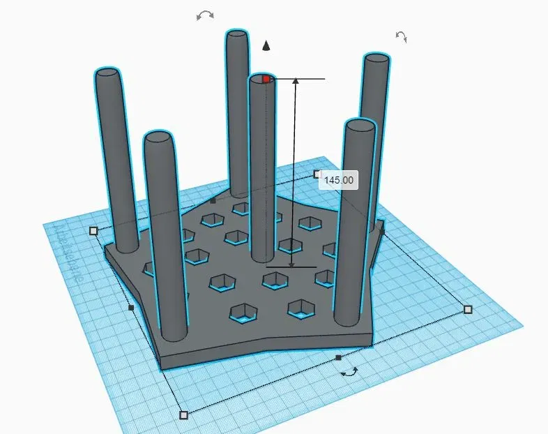 Giá đỡ nhỏ cho chai hoặc ly với thiết kế 6 mặt - Image 3
