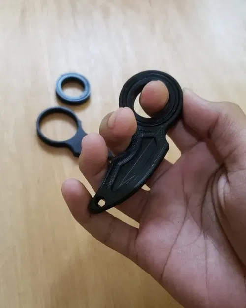 Móc khóa karambit với ổ bi in sẵn - Image 4