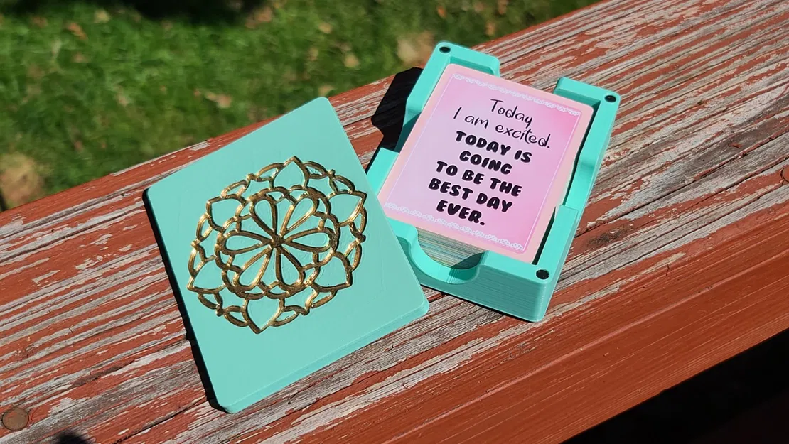 Giá đỡ thẻ khẳng định hàng ngày với thiết kế Mandala - Image 1