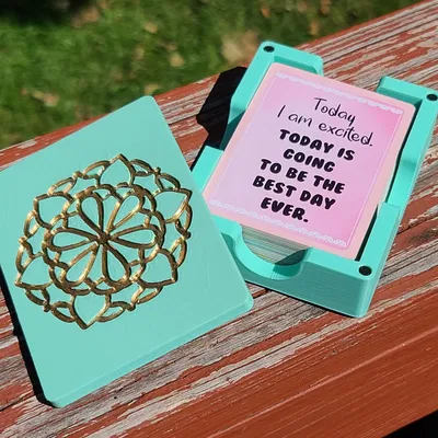 Giá đỡ thẻ khẳng định hàng ngày với thiết kế Mandala