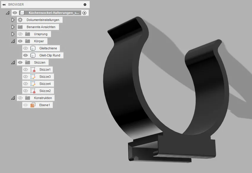 Giá đỡ chân bếp và kẹp tròn cho tủ bếp - Image 3