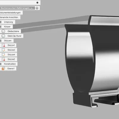 Giá đỡ chân bếp và kẹp tròn cho tủ bếp