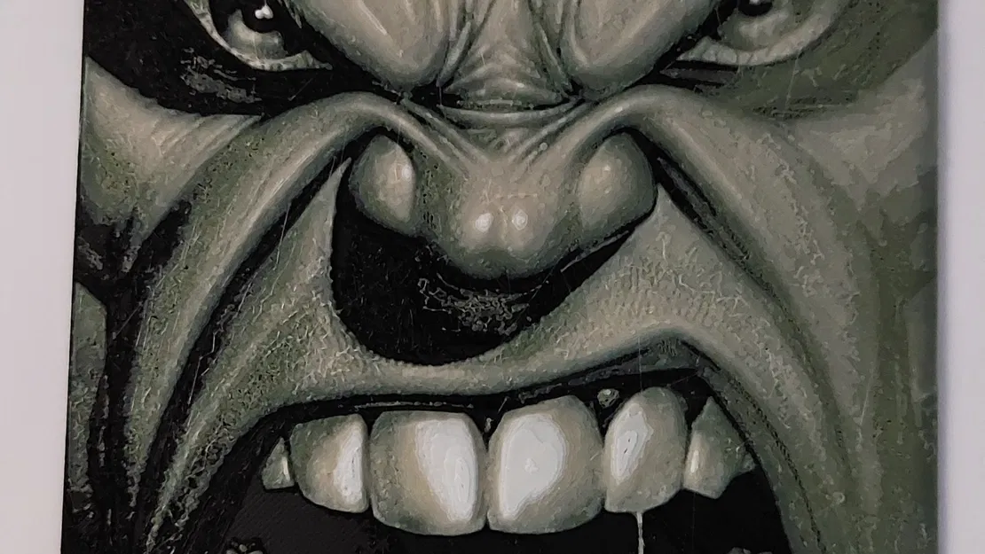 Mặt Hulk với 4 màu sắc in 3D chi tiết - Image 1
