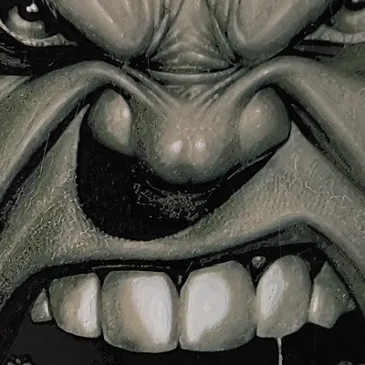 Mặt Hulk với 4 màu sắc in 3D chi tiết