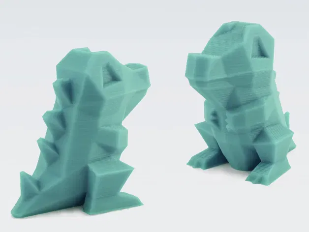 Totodile phong cách low-poly cho in 3D - Image 1