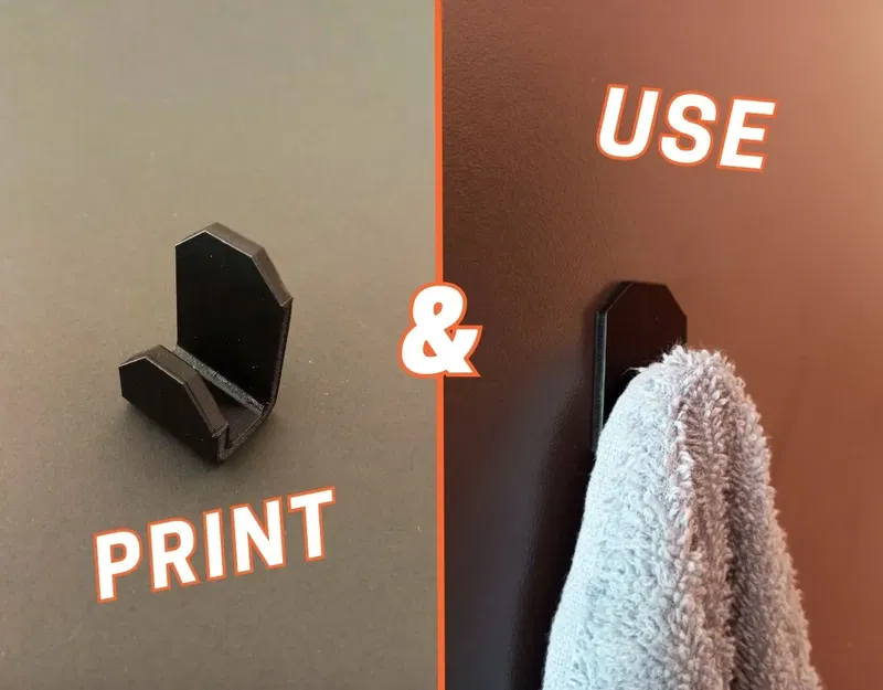 Móc treo khăn và quần áo đa năng, chắc chắn - Image 1