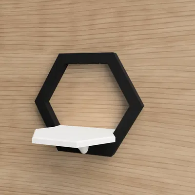 Giá đỡ hình lục giác treo tường kiểu dáng hiện đại