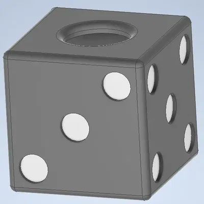 Hộp đựng khăn giấy hình xúc xắc