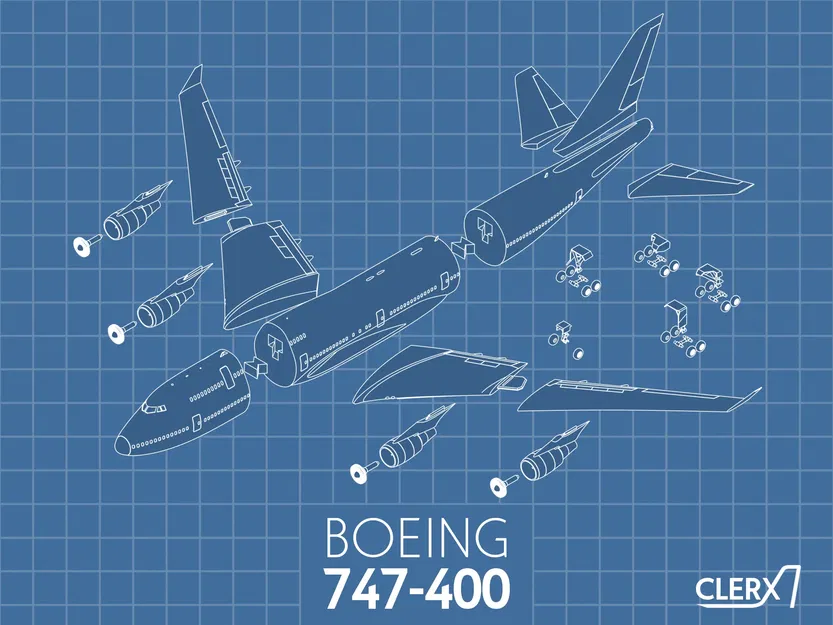Mô hình máy bay Boeing 747-400 tỷ lệ 1:144 - Image 6