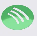 Biểu tượng Spotify 3D cao 5mm - Thumbnail 1