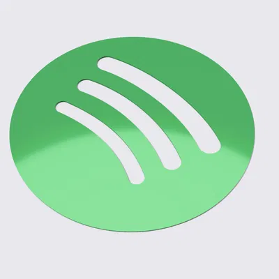 Biểu tượng Spotify 3D cao 5mm