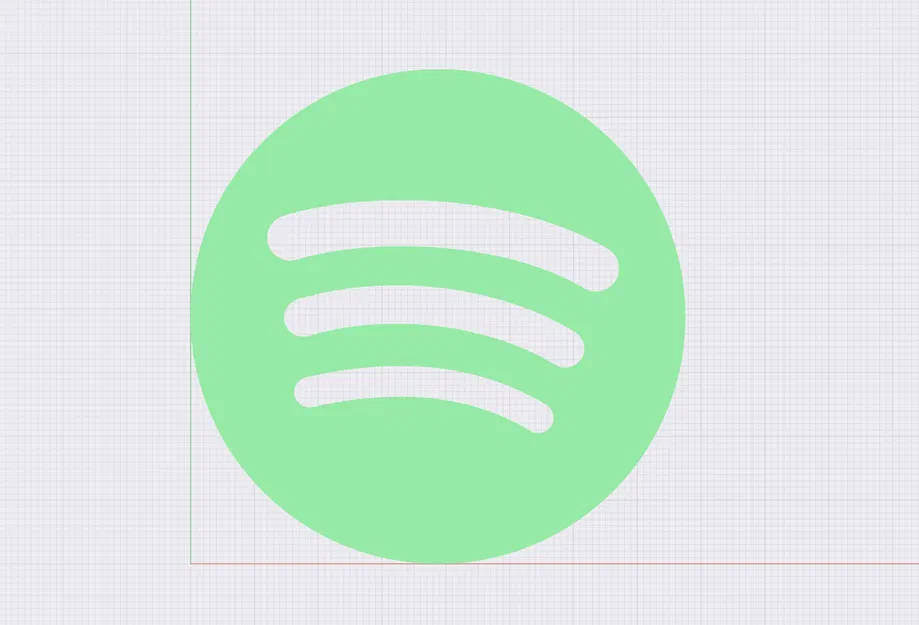 Biểu tượng Spotify 3D cao 5mm - Image 2