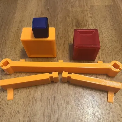 Thử thách xếp chồng hộp hàng Mini Skidi