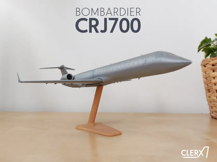 Mô hình máy bay Bombardier CRJ700 tỷ lệ 1:100 - Image 1