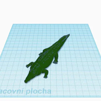 Mô hình cá sấu chi tiết và sống động