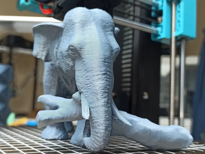 Voi mang khúc gỗ trong mô hình nghệ thuật 3D - Image 3